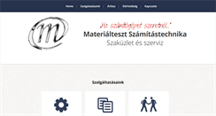 Desktop Screenshot of materialteszt.net